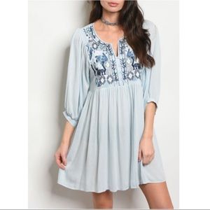 🏆HP🏆Embroidered tunic dress